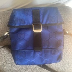 Gucci blue off the grid messanger bag